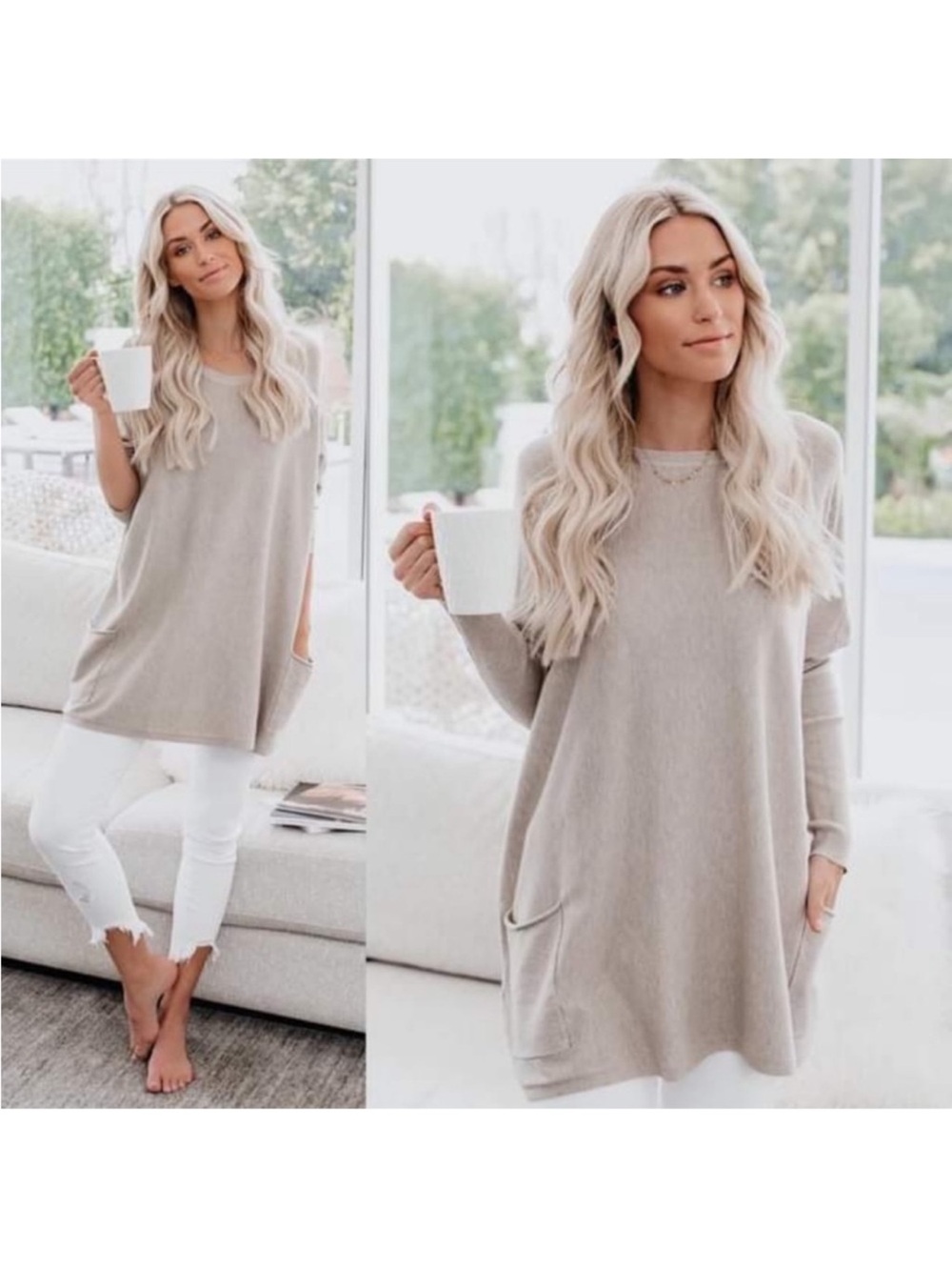 Vici Close To You Pocketed Sweater